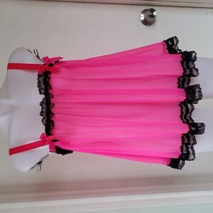 VS. Hot Pink  babydoll,S.M